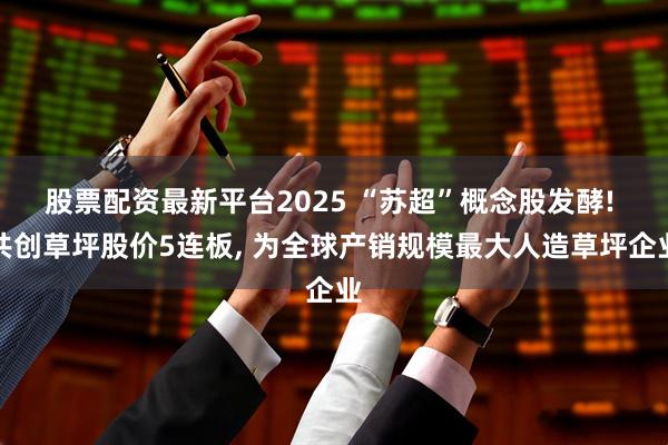 股票配资最新平台2025 “苏超”概念股发酵! 共创草坪股价5连板, 为全球产销规模最大人造草坪企业